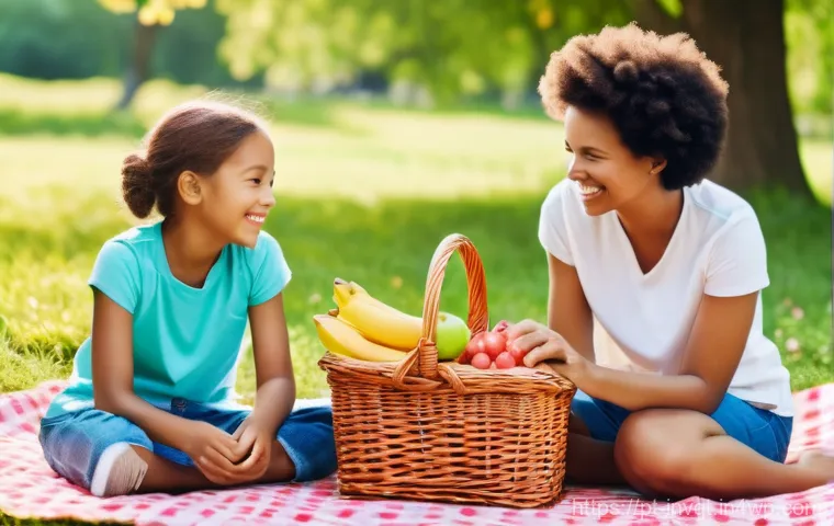 리스크 관리 프레임워크 이해하기 - **Prompt 1: Cheerful Family Picnic in a Sunny Park**
A diverse family, including two adults and ...